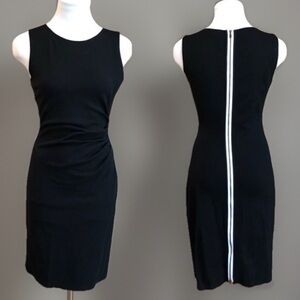 Kenneth Cole Black Hilary Ruched Dress sz 4